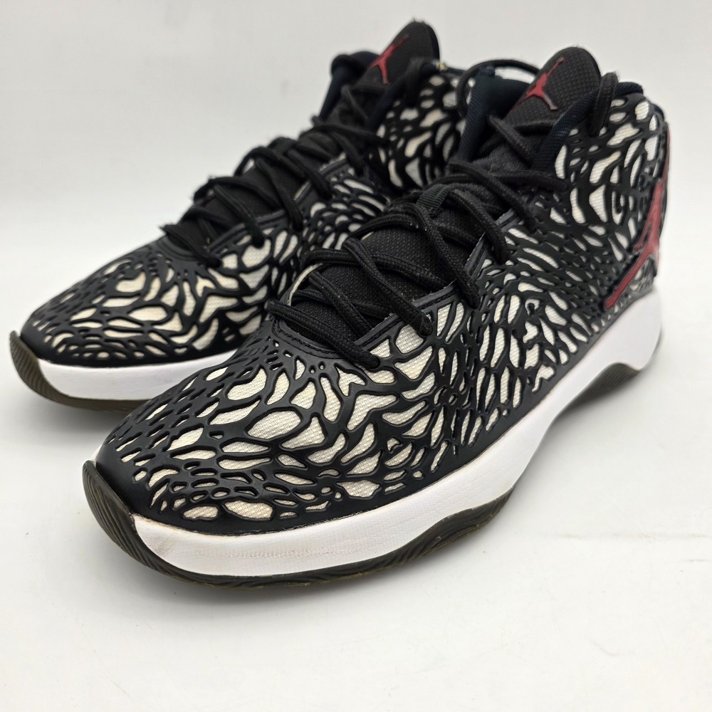 Nike Jordan Ultra Fly White Black Red Gym #834268-101 "Spider-man" Shoes Sz 9.5